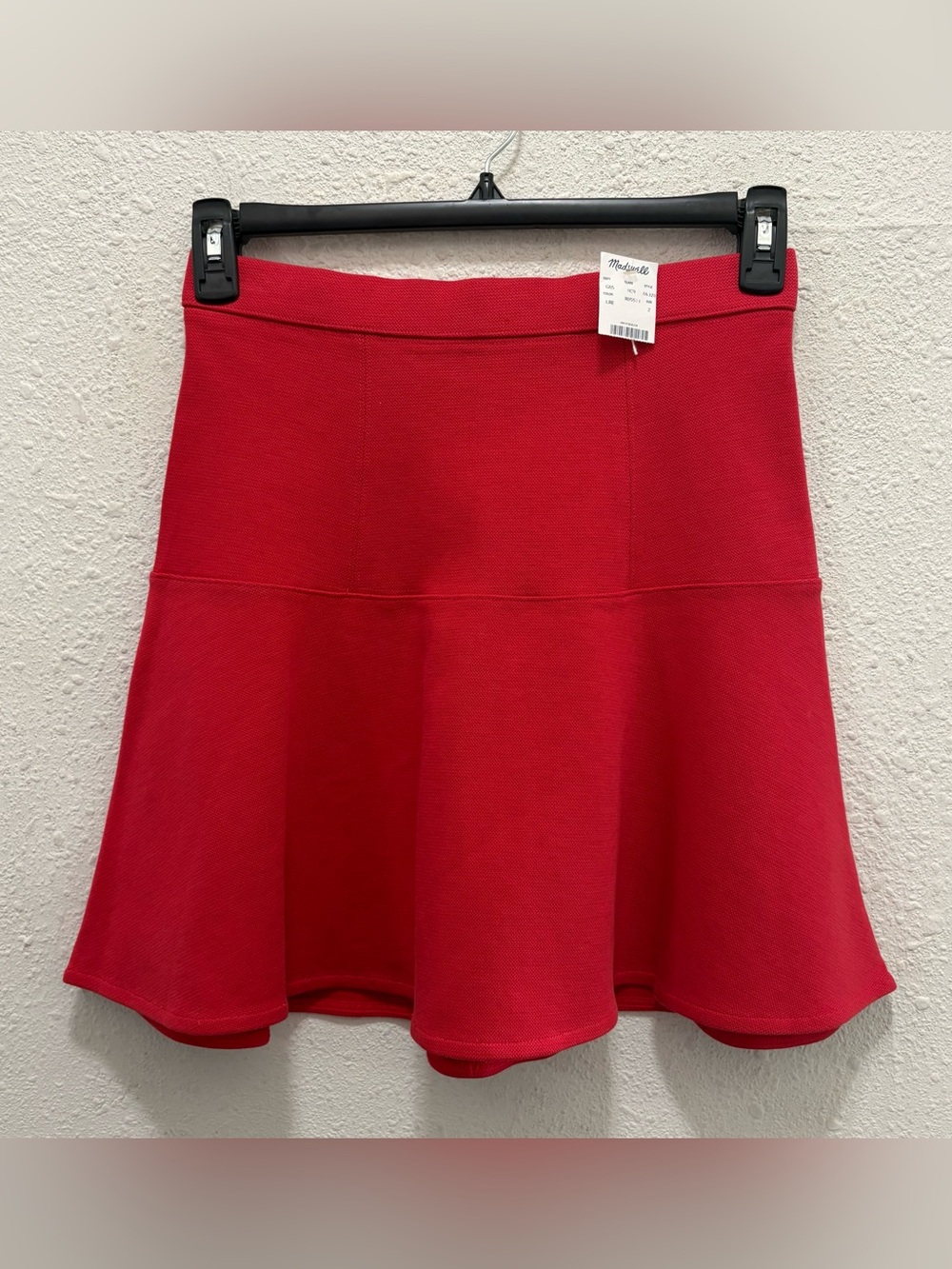 MadeWell Red Mini Skirt NWT Size 2
